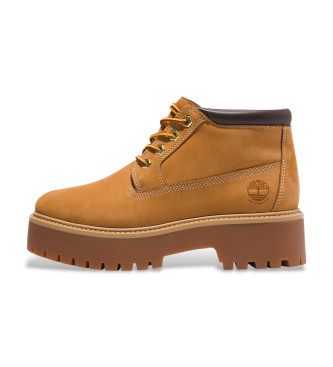 Timberland Para Mulher. TB1A5RF92311 Botins Em Pele Castanha Stone Street (41.5 W), 3 A 5Cm, Casual-image