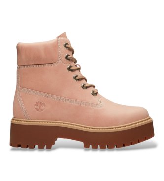 Timberland Botas de piel Stone Street rosa ( = 39 5)