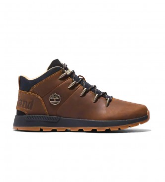 Botas de piel Sprint Trekker Mid CATHAY SPICE marrón (44), Plano, Cordones, Casual, Deportivo, Outdoor,
