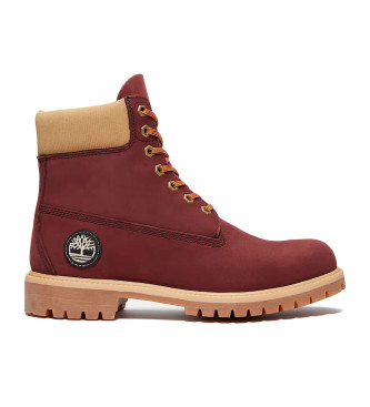 Timberland para hombre. TB0A2P6WEQ31 Botas de piel 6-Inch Premium burdeos (41.5 W), Plano, Cordones, Casual, Outdoor