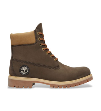 Timberland para hombre. TB0A2P6WA4J1 Botines de Piel 6-Inch Premium impermeables marrón (49 W), Plano, Cordones, Casual