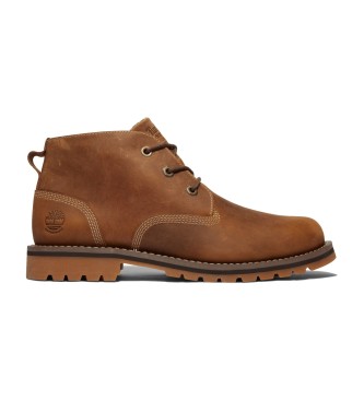 Timberland für Herren. TB0A2NF3F131 Larchmont Braun Wasserdichte Chukka-Lederstiefel (40), Wohnung, Schnürsenkel, Lässig