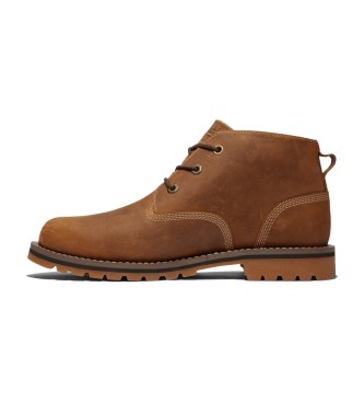 Timberland Para Homem. TB0A2NF3F131 Larchmont Brown Waterproof Chukka Leather Booties (46), Couro, Marrom, Plano, CordãO, Casual-image