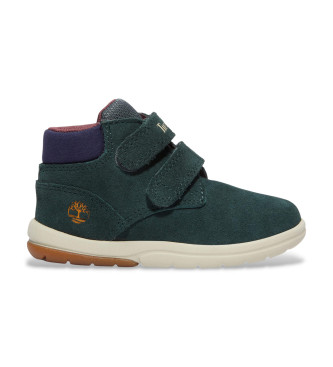 Timberland para niño. TB0A6ED6EY01 Zapatillas de Piel Toddle Tracks verde (28), Plano, Velcro, Casual, moda infantil