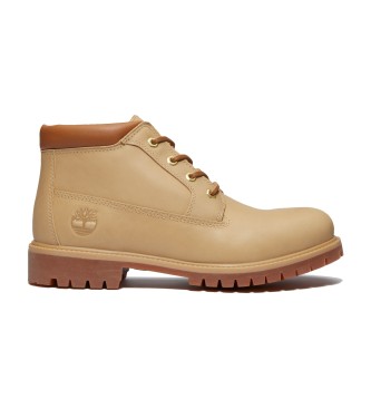 Timberland para hombre. TB0A6DVDEN21 Botines de Piel impermeables Chukka Premium beige (44), Plano, Cordones, Casual