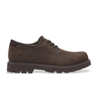 Timberland para hombre. TB0A69T9W011 Zapatos impermeables de piel con cordones Britton Road marrón oscuro (45), Plano, Casual, Sostenible