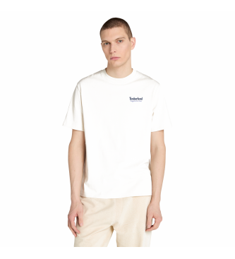 Timberland para hombre. TB0A63BDCM91 Camiseta con gráfico en la espalda Rugged Active Gear blanco (XXL), Casual, Algodón, Manga corta