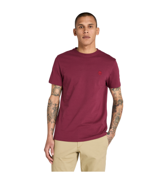 Timberland para hombre. TB0A2BPR6481 Camiseta Dunstan River burdeos (M), Casual, Algodón, Manga corta