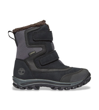 Timberland unisex para niños. TB1A1ZJ90151 Botas de nieve de media caña con velcro y Gore-Tex Chillberg negro (32), Plano, Deportivo, moda i