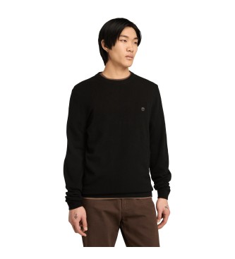 Timberland para hombre. TB0A2BFHX651 Jersey de lana merina Cohas Brook de cuello redondo negro (XL), Casual