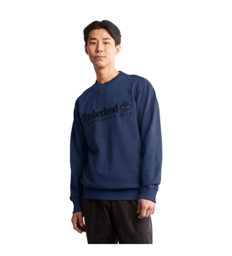 Timberlandvoor mannen. TB0A2FEQ4331 Sweatshirt Geborduurd Logo navy (M), Casual, Katoen, Marineblauw