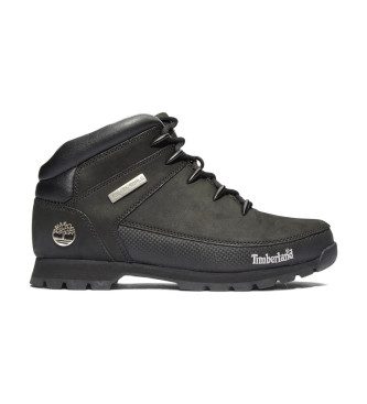 Timberland para hombre. TB06361R0011 Botas de piel Euro Sprint Negro (49), Plano, Cordones, Deportivo, Outdoor, Sostenible