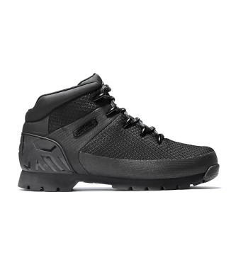 Timberland para hombre. TB0A1QHR0151 Botas de piel Euro Sprint Negro (41.5), Plano, Cordones, Deportivo, Outdoor, Sostenible