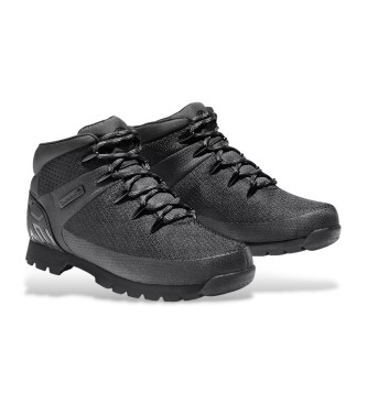 Timberland Para Homem. TB1A1QHR0151 Sapatos ImpermeáVeis Euro Sprint De Corte MéDio Preto (43), Plano, CordãO, Casual-image