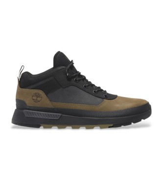 Timberlandvoor mannen. TB0A6DKNEO81 Veld Trekker groen leren schoenen (46), Leer, Plat, Veters, Sportief, Buiten, Duurzaam