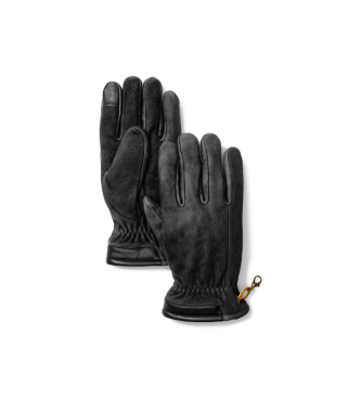 Timberland para hombre. TB0A65ST0011 Guantes de nobuk Winter Hill en negro (XL), Casual, Piel