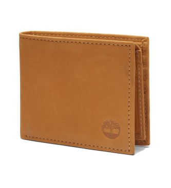 Timberland para hombre. TB0A2MHK2311 Billetera Iconic Passcase marrón (OSFA), Casual, Piel