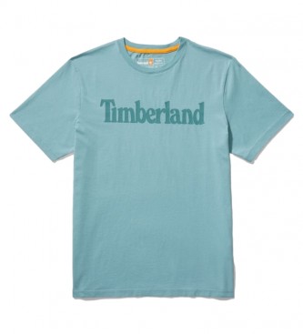 Timberland para hombre. Camiseta Kennebec River Brand Linear turquesa
