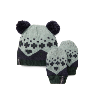Timberland unisex para niños. TB0A6766EYM1 Set Fair Isle gris (OSFA), Casual, Poliéster, moda infantil