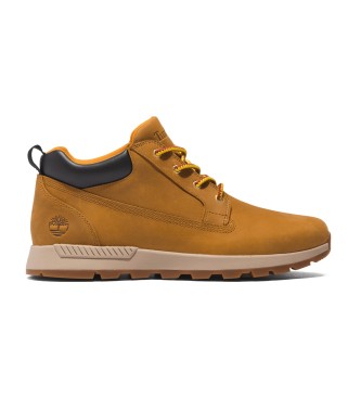 Timberland para hombre. TB0A2JAC2311 Zapatillas de piel de caña baja con cordones Killington Trekker amarillo (43.5), Plano, Casual