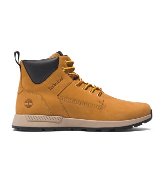 Timberland para hombre. TB0A2HNR2311 Zapatillas de piel de media caña con cordones Killington Trekker amarillo (45), Plano, Casual