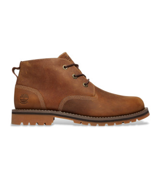 Timberland para hombre. TB1A2NF3F131 Botines de Piel Chukka impermeables Larchmont marrón (41), Plano, Cordones, Casual