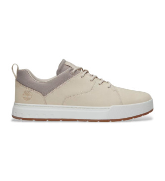 Timberland para hombre. TB0A69G9EX41 Zapatillas de piel de caña baja con cordones Maple Grove beige (44), Plano, Casual