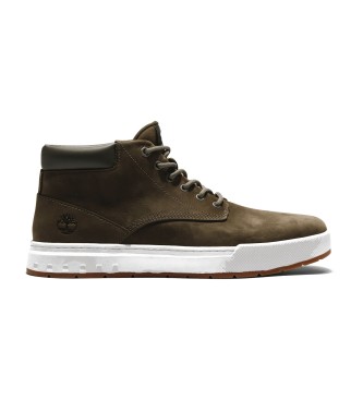 Timberland para hombre. TB0A5PR89911 Zapatillas de piel de media caña con cordones Maple Grove verde (41.5), Plano, Casual
