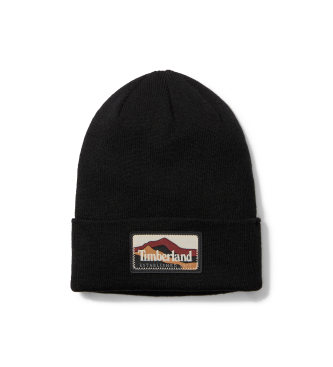 Timberland para hombre. TB0A663T0011 Gorro Mountain Patch negro (OSFA), Casual, Acrílico