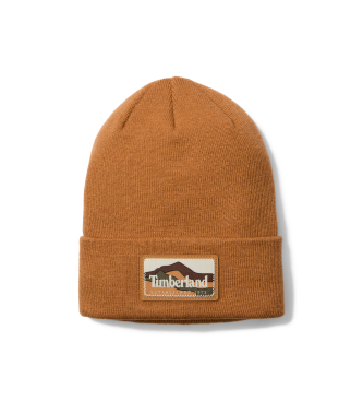 Timberland para hombre. TB0A663T2311 Gorro Mountain Patch (OSFA), Marrón, Casual, Acrílico