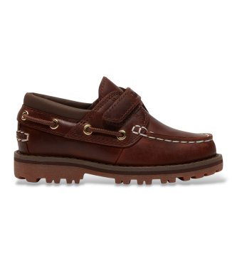 Timberland unisex Náuticos de Piel Authentic marrón