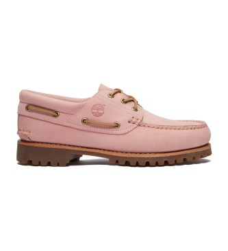 Timberland para hombre. TB0A2PDQEAA1 Náuticos de Piel Authentic rosa (47.5 W), Plano, 1 a 3cm, Cordones, Casual