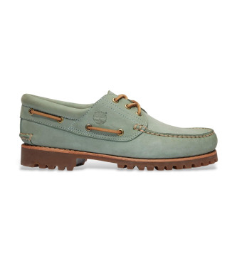 Timberland para hombre. TB0A2PDQES71 Náuticos de Piel Authentic verde (47.5 W), Plano, 1 a 3cm, Cordones, Casual
