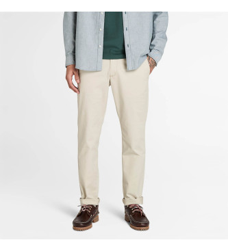 Timberland para hombre. TB0A2BYYCY21 Pantalón chino de sarga Claremont gris (36/34), Casual, Algodón