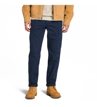 Timberland para hombre. TB0A2PG94331 Pantalón cargo de sarga Brookline marino (32/32), Casual, Algodón Orgánico, Sostenible