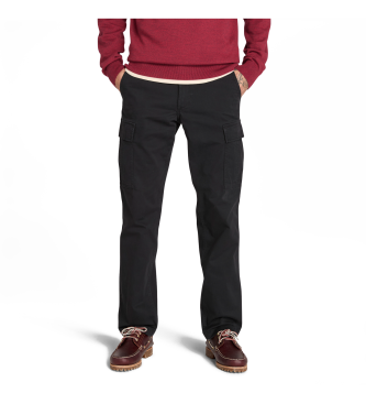 Timberland para hombre. TB0A2PG90011 Pantalón cargo de sarga Brookline negro (36/34), Casual, Algodón Orgánico, Sostenible