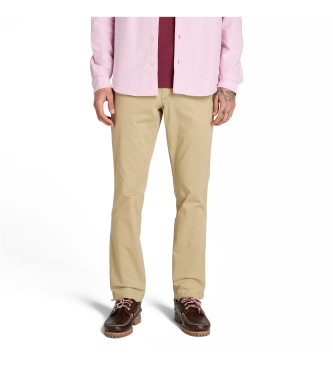 Timberland para hombre. TB0A2BYYDH41 Pantalón chino de sarga Claremont beige (42/34), Casual, Algodón