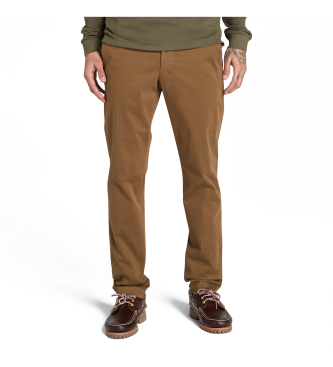Timberland para hombre. TB0A5M4AEH21 Pantalón chino Claremont marrón (28/32), Casual, Algodón
