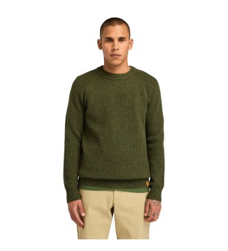 Timberland para hombre. TB0A62J3C431 Jersey de manga raglán Phillips Brook verde (3XL), Casual, Lana