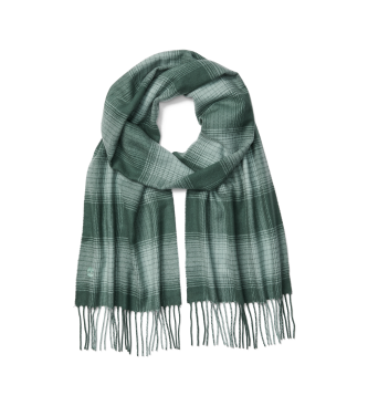 Timberland para hombre. TB0A66GX3171 Bufanda tejida a cuadros verde (OSFA), Casual, Acrílico