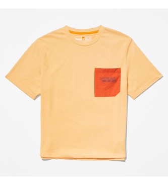 Timberland para mujer. Camiseta Pocket naranja Timberland