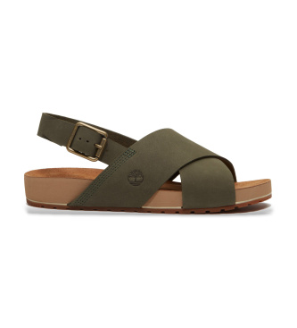 Timberland para mujer. TB0A5MF1EO61 Sandalias Malibu Waves de piel verde