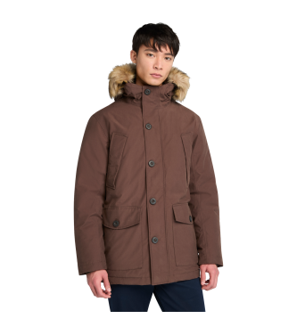 Timberland para hombre. TB0A22W22431 Parka impermeable Scar Ridge marrón (XXL), Casual, Poliéster
