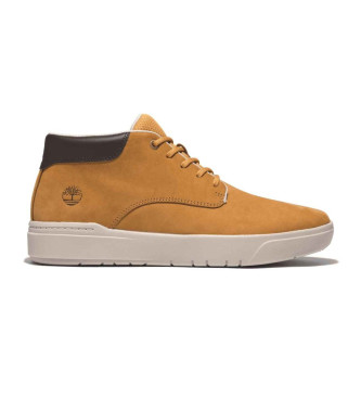 Timberland para hombre. TB0A5S4Z2311 Zapatillas de piel de media caña con cordones Seneca Bay Marrón (44.5), Plano, Casual, Sostenible