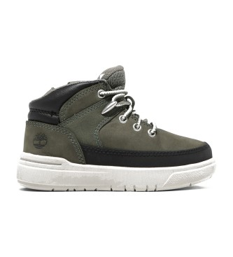 Timberland unisex para niños. TB0A5RYZA581 Zapatillas de piel de media caña con cordones Seneca Bay verde (28), Plano, Cremallera, Casual, m
