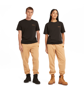 Timberland unisex. TB0A5QQT0011 Camiseta Small Linear Logo negro (XXS), Casual, Algodón, Manga corta