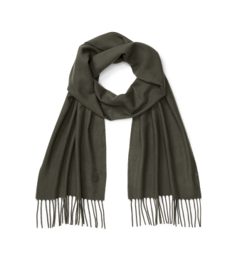 Timberland para hombre. TB0A66GAA581 Bufanda tejida lisa verde (OSFA), Casual, Acrílico