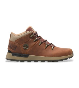 Timberland para hombre. TB0A6DQDEJD1 Zapatillas de piel Sprint Trekker Mid marrón (45), Plano, Cordones, Deportivo, Outdoor, Sostenible