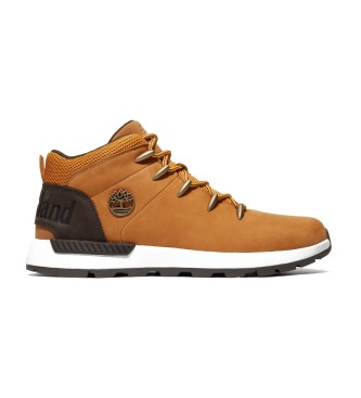 Timberland para hombre. TB0A257D2311 Zapatillas de piel Sprint Trekker Mid amarillo (41), Plano, Cordones, Casual