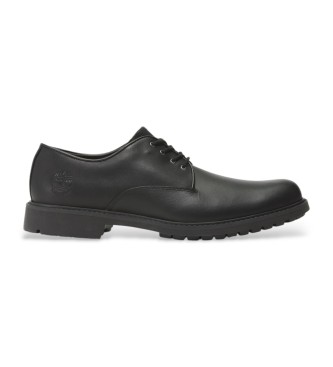 Timberland para hombre. TB15549R0011 Zapatos de piel Stormbucks Waterproof negro (45.5), Plano, Cordones, Casual, Sostenible